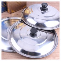 Trade Shop - Pomello Manopola Di Ricambio Per Coperchio Pentole Padelle ø6.5 Cm Nero Argento 607414 -