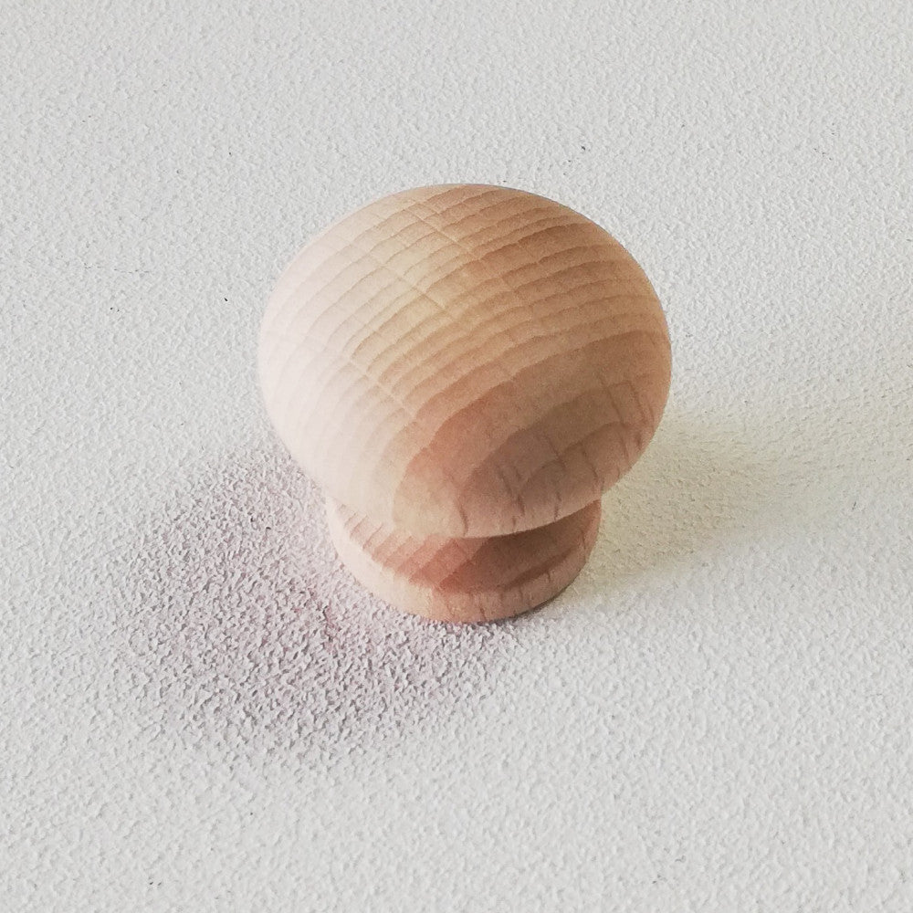 Pomolo da 36mm in legno grezzo