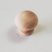 Pomolo da 36mm in legno grezzo