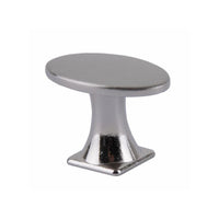 Pomolo Ovale Zama Nickel Satinato Mm 18X30