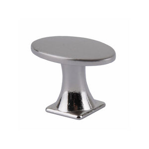 Pomolo Ovale Zama Nickel Satinato Mm 18X30