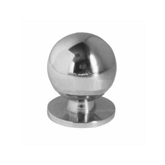 Pomolo Sfera Ghiera Ottone Cromato mm 20