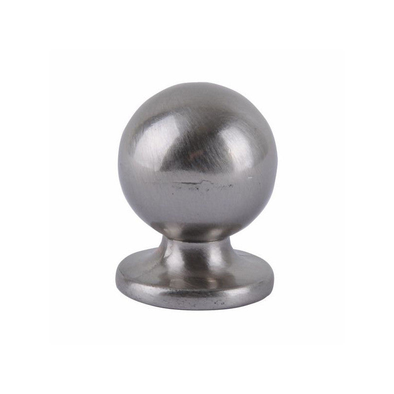Pomolo Sfera Zama Nickel Satinato Mm 25