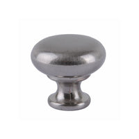 Pomolo Tondo Zama Nickel Satinato Mm 30