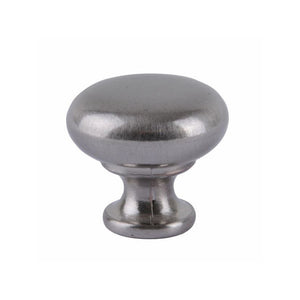 Pomolo Tondo Zama Nickel Satinato Mm 30