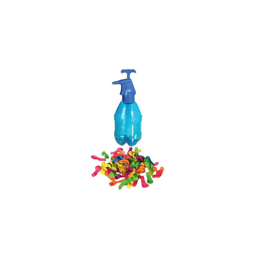 Trade Shop - Pompa 2 Lt Per Gavettone Bombe D'acqua Con 250 Palloncini Inclusi Party Spiaggia -