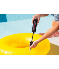 Pompa A Mano Gonfiatore Manuale Mini Double Quick Per Gonfiabili 29cm Nero 69613         