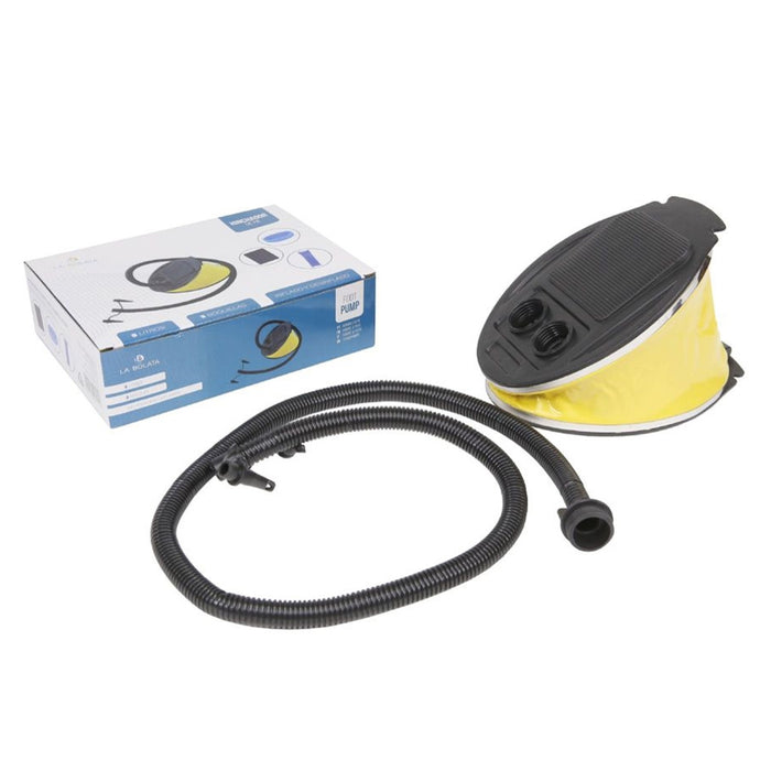 Trade Shop - Pompa A Pedale Da 5lt Gonfiatore A Soffietto Con Ugelli Tubo Flessibile 25.5x18x9cm 016969 -
