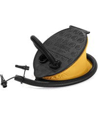 Trade Shop - Pompa A Piede 23x15 Cm Volume 800 Cc Gonfia/sgonfia 3 Adattatori Plastica 62023 -