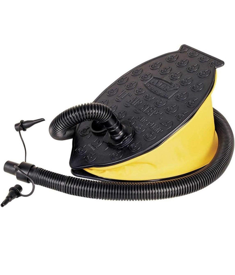 Trade Shop - Pompa A Piede 23x15 Cm Volume 800 Cc Gonfia/sgonfia 3 Adattatori Plastica 62023 -