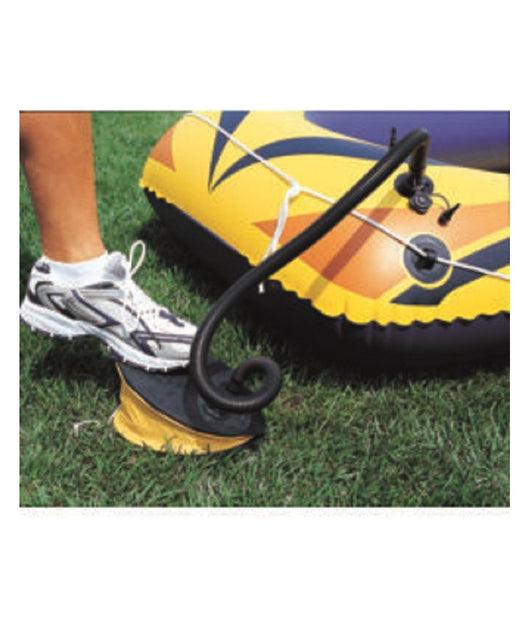 Trade Shop - Pompa A Piede 28x19 Cm Volume 1.400 Cc Gonfia/sgonfia 3 Adattatori Valvola 62004 -