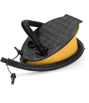 Trade Shop - Pompa A Piede 28x19 Cm Volume 1.400 Cc Gonfia/sgonfia 3 Adattatori Valvola 62004 -