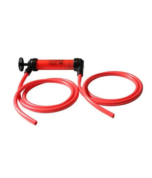 Pompa A Sifone Aspira Liquidi Con Tubi Flessibili Travaso Benzina Gasolio Olio         