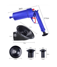 Pompa Ad Aria Alta Pressione Sifone Stura Lavandino Lavello Tubo Di Scarico Wc         