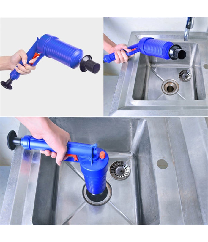 Pompa Ad Aria Alta Pressione Sifone Stura Lavandino Lavello Tubo Di Scarico Wc         