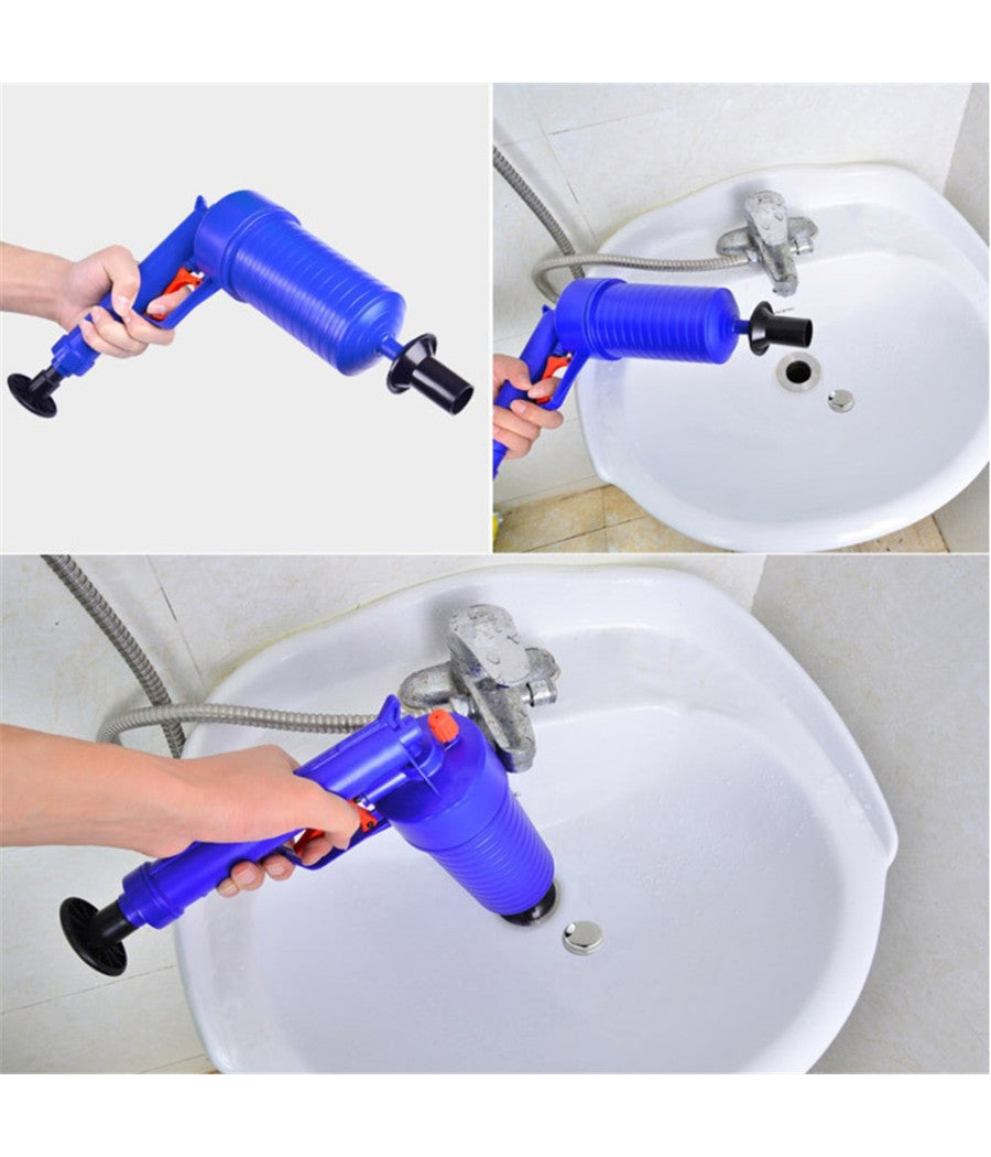 Pompa Ad Aria Alta Pressione Sifone Stura Lavandino Lavello Tubo Di Scarico Wc         