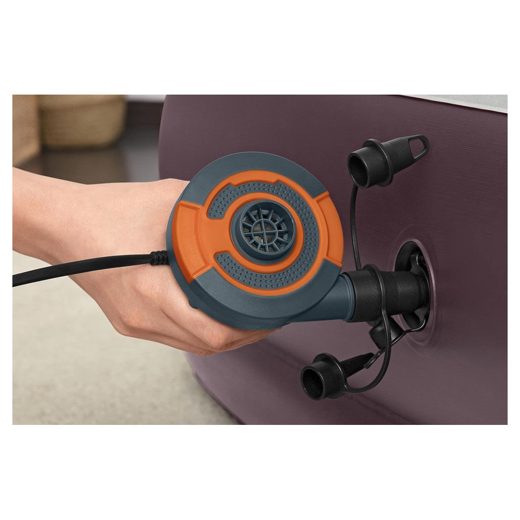 Trade Shop - Pompa Ad Aria Elettrica Di Gonfiaggio Con Adattatori Per Valvole 220v Portatile 020053 -