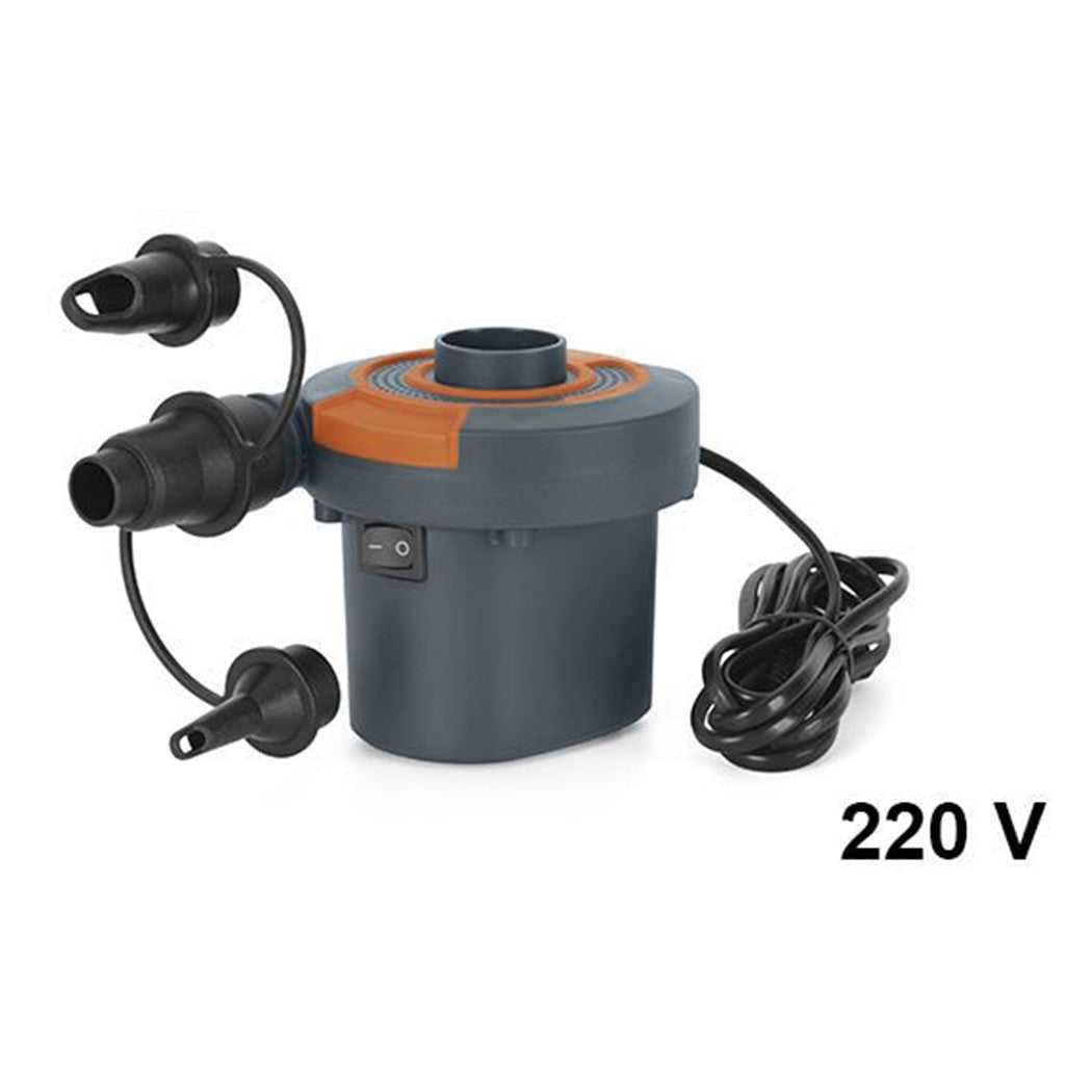 Trade Shop - Pompa Ad Aria Elettrica Di Gonfiaggio Con Adattatori Per Valvole 220v Portatile 020053 -