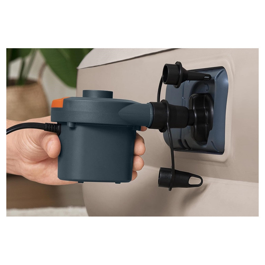 Trade Shop - Pompa Ad Aria Elettrica Di Gonfiaggio Con Adattatori Per Valvole 220v Portatile 020053 -