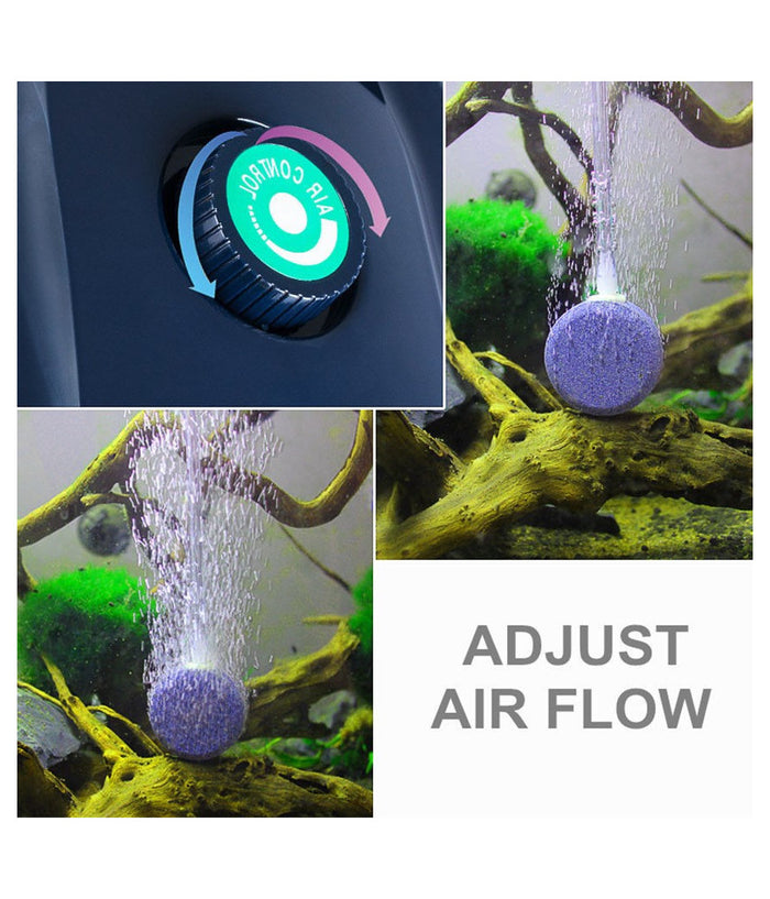 Pompa Aria Areatore Aeratore Per Acquario Ossigenatore Acqua 1 Via 3,5 L/min 3w         