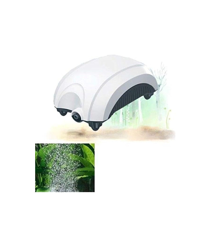 Pompa Aria Areatore Aeratore Per Da Acquario Pesci 1.6 L/m Esterna 1.5 W Ap1688         