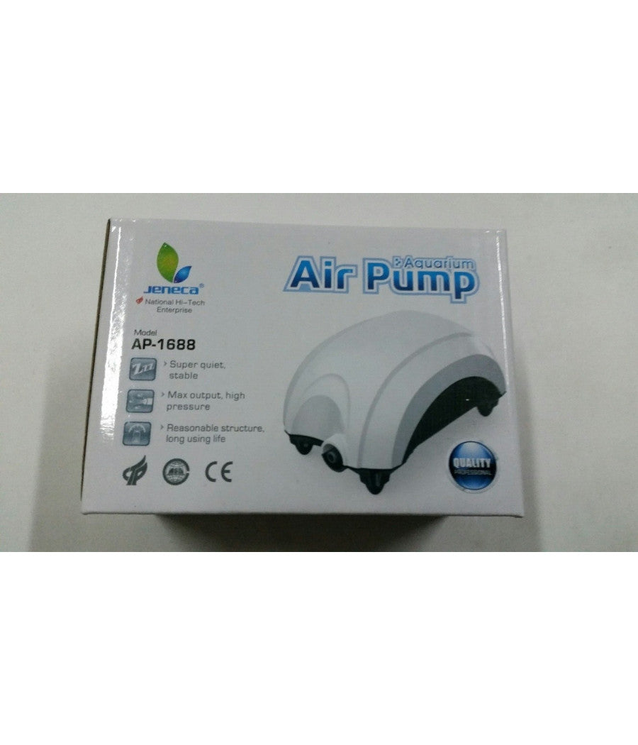 Pompa Aria Areatore Aeratore Per Da Acquario Pesci 1.6 L/m Esterna 1.5 W Ap1688         