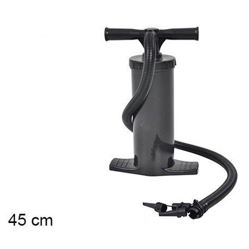 Trade Shop - Pompa Aria Gonfiatore Manuale A Doppia Azione 45cm Salvagente Braccioli Mare Giochi 17542 -