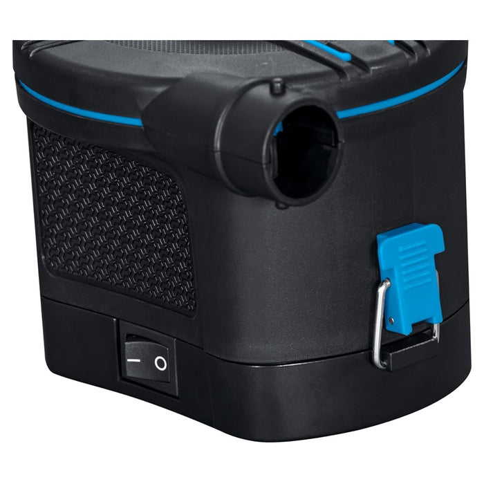 Trade Shop - Pompa Di Gonfiaggio Elettrica Powertouch A Batterie Con 3 Adattatori 12x11x10cm 62254 -