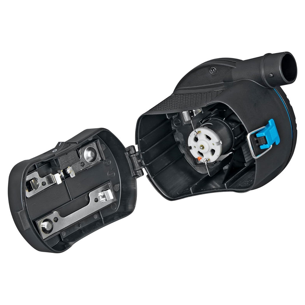 Trade Shop - Pompa Di Gonfiaggio Elettrica Powertouch A Batterie Con 3 Adattatori 12x11x10cm 62254 -