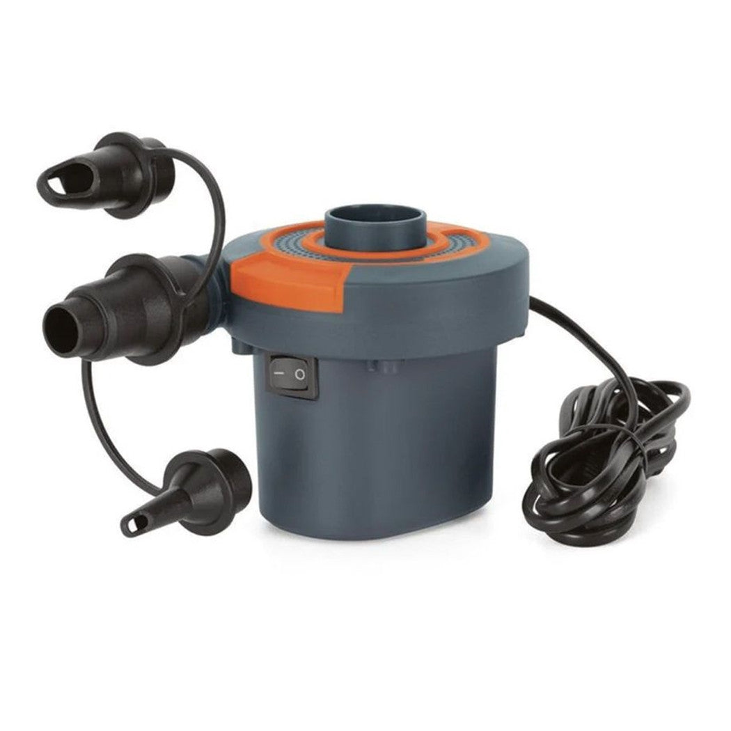 Trade Shop - Pompa Di Gonfiaggio Elettrica Powertouch A Corrente Alternata Ac Con Adattatori 62252 -