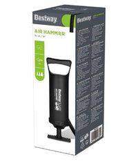 Pompa Di Gonfiaggio Manuale 36 Cm Volume 1.850 Cc 3 Adattatori Per Valvola 62003         