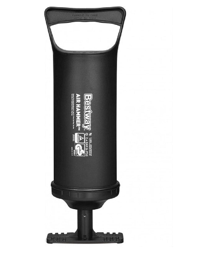 Pompa Di Gonfiaggio Manuale 36 Cm Volume 1.850 Cc 3 Adattatori Per Valvola 62003         