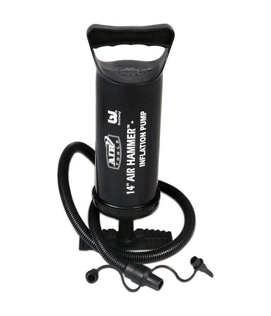 Pompa Di Gonfiaggio Manuale Piscina 30cm Volume 850cc 3 Adattatori Valvola 62002         