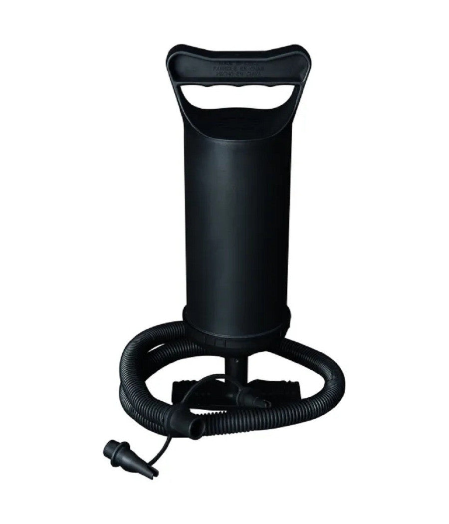 Pompa Di Gonfiaggio Manuale Piscina 30cm Volume 850cc 3 Adattatori Valvola 62002         