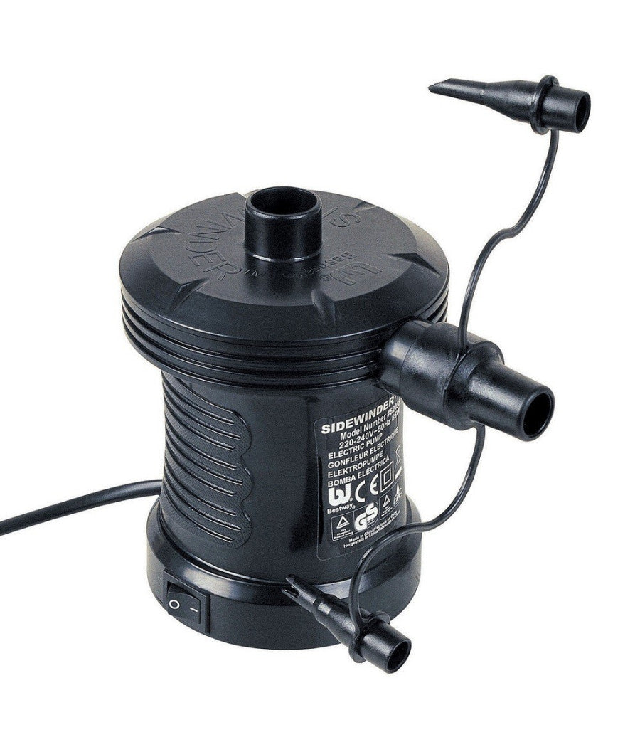 Pompa Di Gonfiaggio Sidewinder Gonfiatore Elettrico 220v Piscina Adattatori 62139         