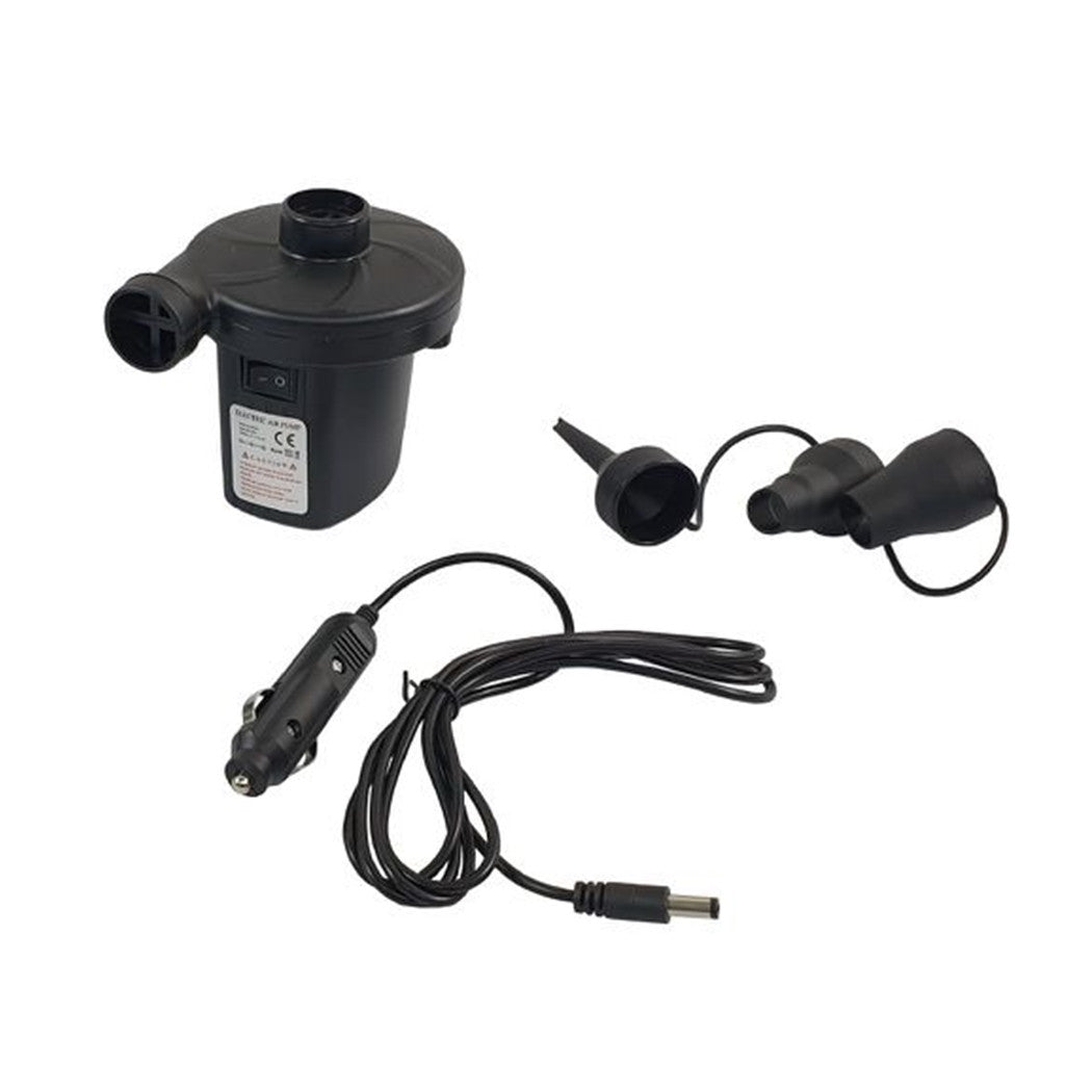 Trade Shop - Pompa Elettrica 12v Con Caricabatteria Accendisigari Per Auto Con 3 Adattatori 016975 -