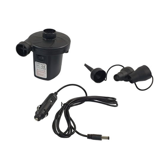 Trade Shop - Pompa Elettrica 12v Con Caricabatteria Accendisigari Per Auto Con 3 Adattatori 016975 -