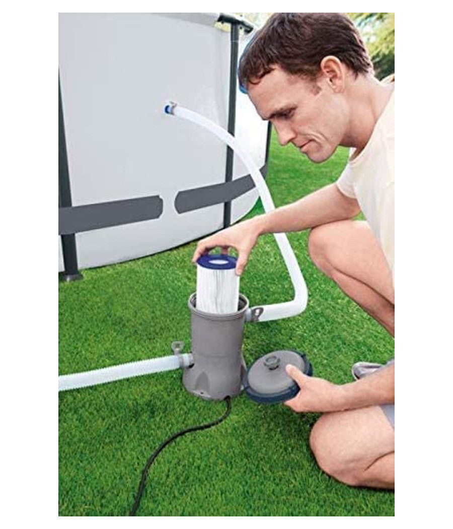 Pompa Filtro A Cartuccia Tipo Ii Da 2.006lt/h 29w Per Piscine Fuori Terra 58383         