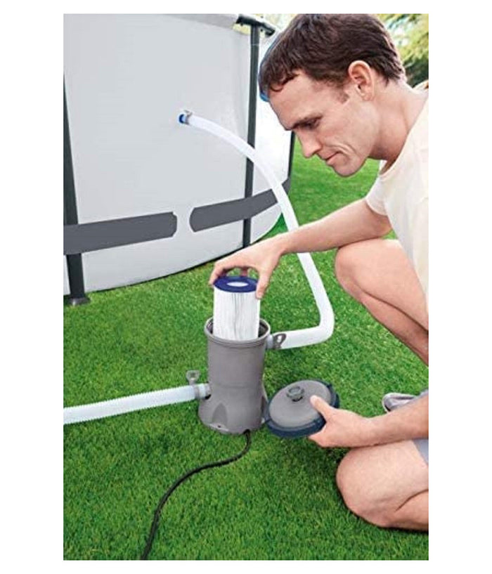 Pompa Filtro A Cartuccia Tipo Ii Da 2.006lt/h 29w Per Piscine Fuori Terra 58383         