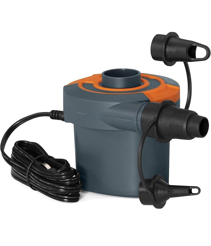 Pompa Gonfiaggio Elettrica Ad Aria Sidewinder 3 Adattatori Accendisigari 62142         