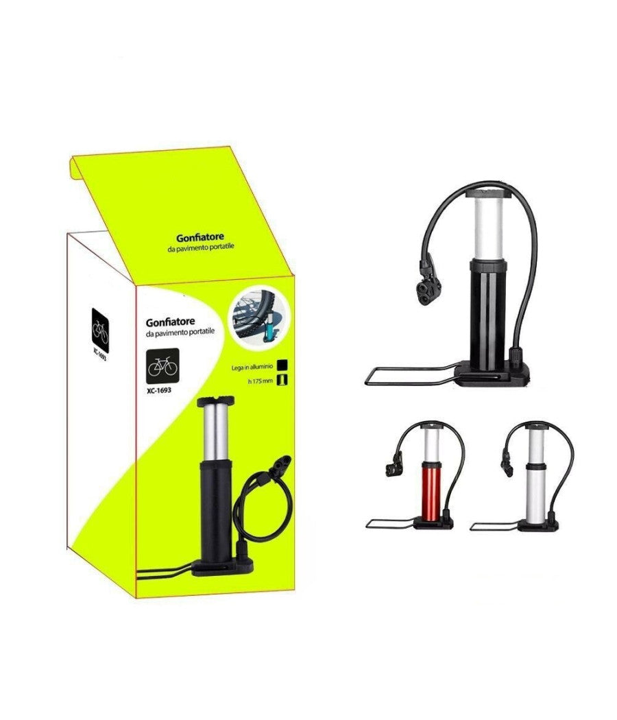 Pompa Gonfiatore Manuale Multifunzione Ruote Bici Bicicletta Portatile Xc-1693         