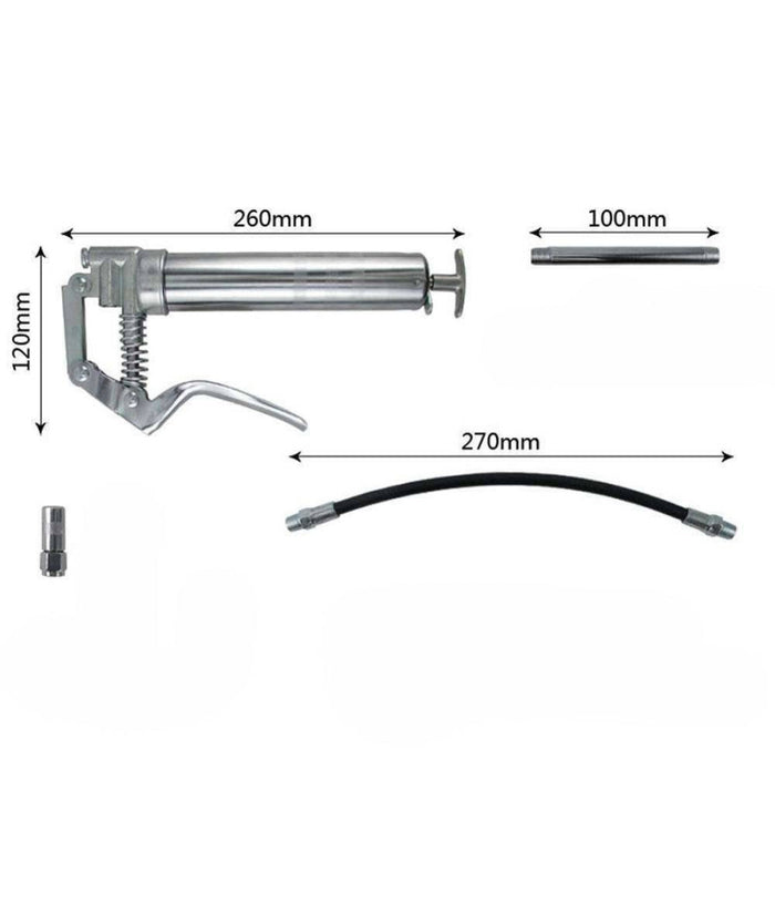 Pompa Ingrassatore Pistola Per Grasso Aria Manuale 120ml Pompa Manuale         