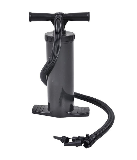Trade Shop - Pompa Manuale A Doppia Azione 38x22x10cm Nero 2x1500cc Con Adattatori Universali -