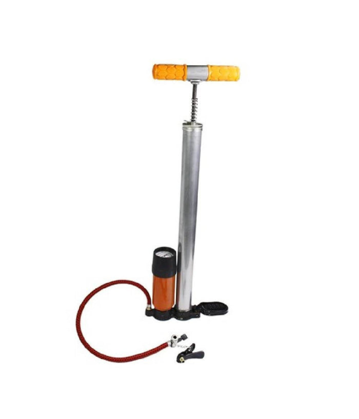 Pompa Manuale Gonfiatore 10 Bar Per Gonfiare Ruote Bicicletta Auto Gonfiabili         