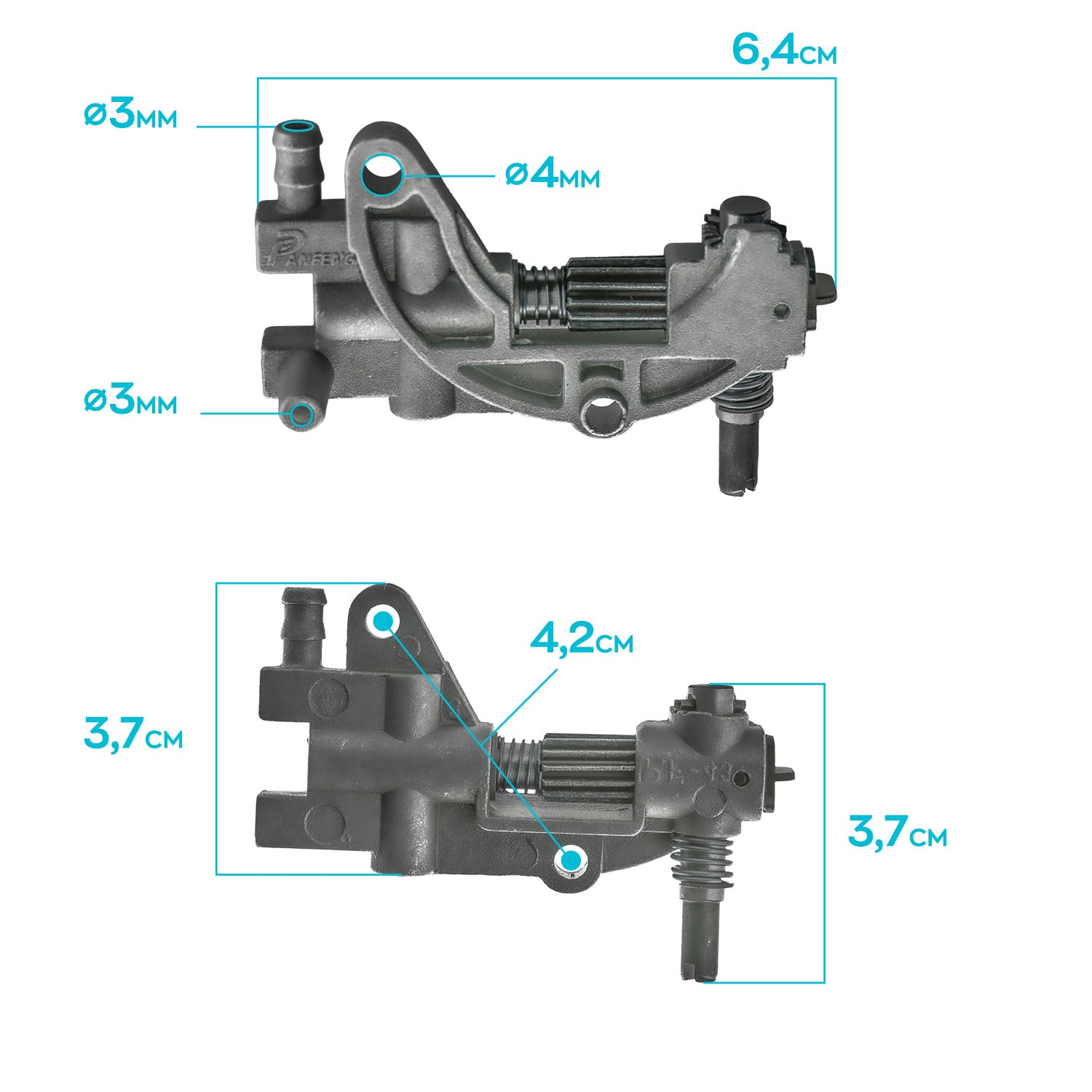 Pompa Olio Catena Per Motosega 52Cc/62Cc Ricambio Pompa Dell'Olio Catena Compatibile Con Motoseghe 52Cc/62Cc