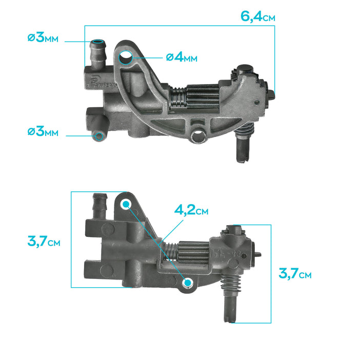 Pompa Olio Catena Per Motosega 52Cc/62Cc Ricambio Pompa Dell'Olio Catena Compatibile Con Motoseghe 52Cc/62Cc