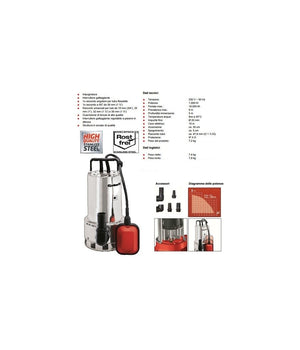 Pompa Sommersa Einhell Gc-dp 1020 N Portata Max 18.000 L/h Acque Scure         