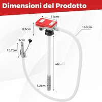 Pompa di trasferimento carburante con auto-Stop-Pompa per benzina alimentata da USB/batteria e flusso veloce 14LPM Rosso e Bianco