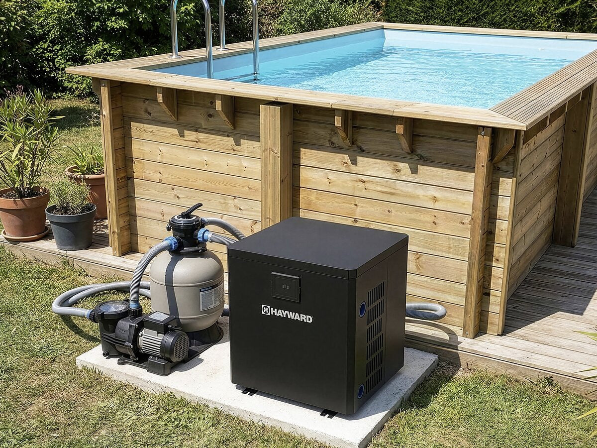 Pompa di calore per piscina 3,5 kw/h - Hayward - "Micro" - Nero