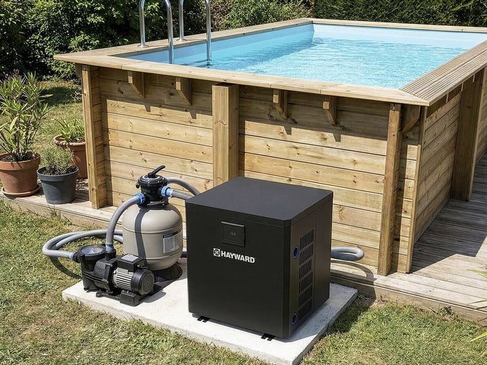 Pompa di calore per piscina 3,5 kw/h - Hayward - "Micro" - Nero